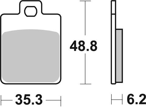 SBS Organic Front & Rear Brake Pads 202CT