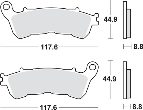 SBS Sintered Metal Front Brake Pads 192CT