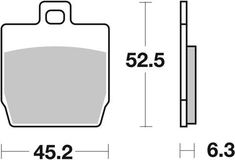 SBS Organic Front & Rear Brake Pads 145HF