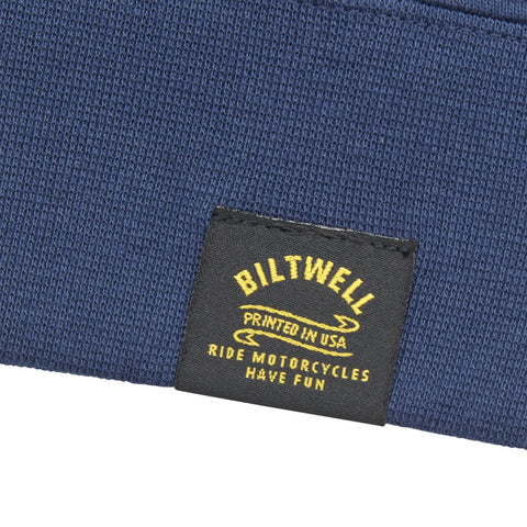 Biltwell Anvil Zip Hoodie Blue
