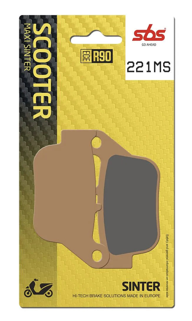 SBS Sintered Metal Rear Brake Pads Yamaha YP 250 R 221MS