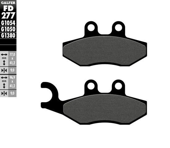 Galfer Organic Front & Rear Brake Pads FD277G1050
