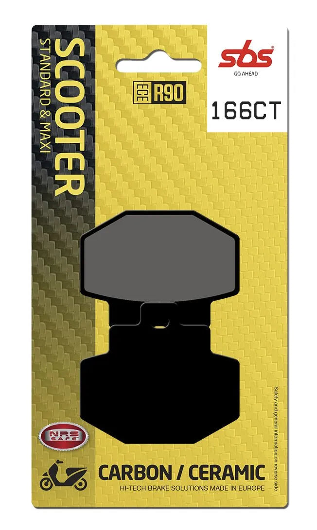 SBS Organic Rear Brake Pads 166CT