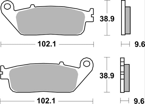 SBS Organic Front Brake Pads 700HF
