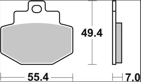 Brembo Ceramic Rear Brake Pads 07047