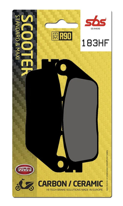 SBS Organic Front & Rear Brake Pads 183HF