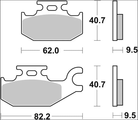 Brembo Ceramic Front & Rear Brake Pads 07070