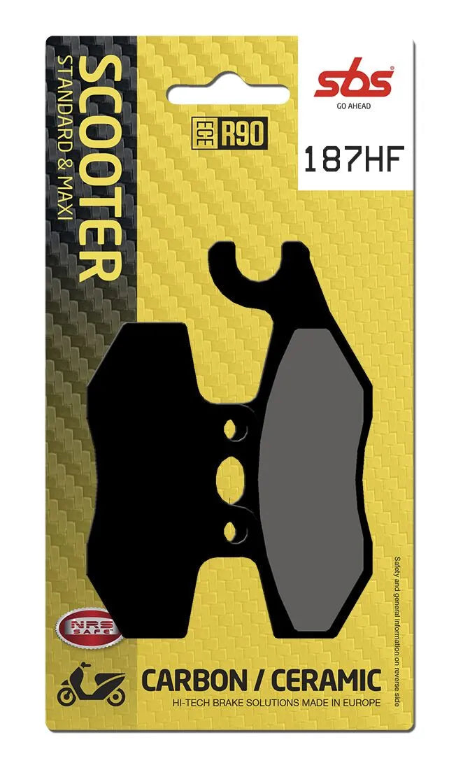 SBS Organic Front & Rear Brake Pads 187HF
