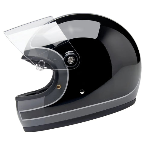 Biltwell Gringo S Helmet Storm Grey/Black Tracker Gloss