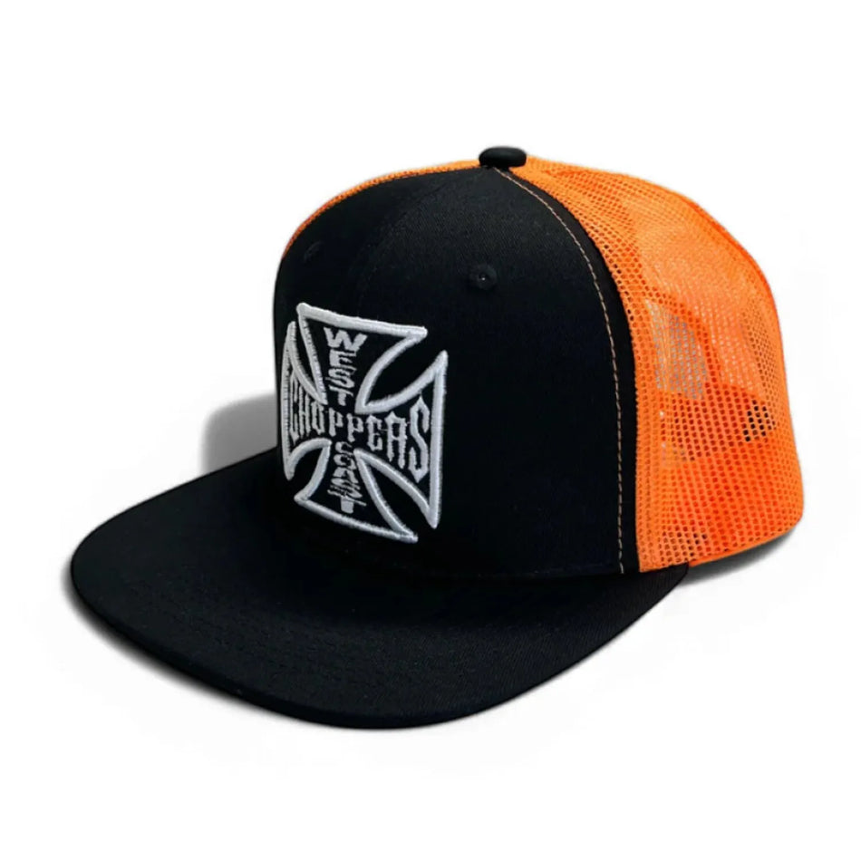 West Coast Choppers OG Flatbill Cap Black/Orange