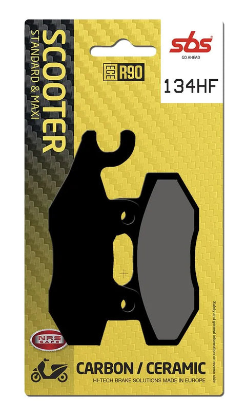 SBS Organic Front & Rear Brake Pads 134HF