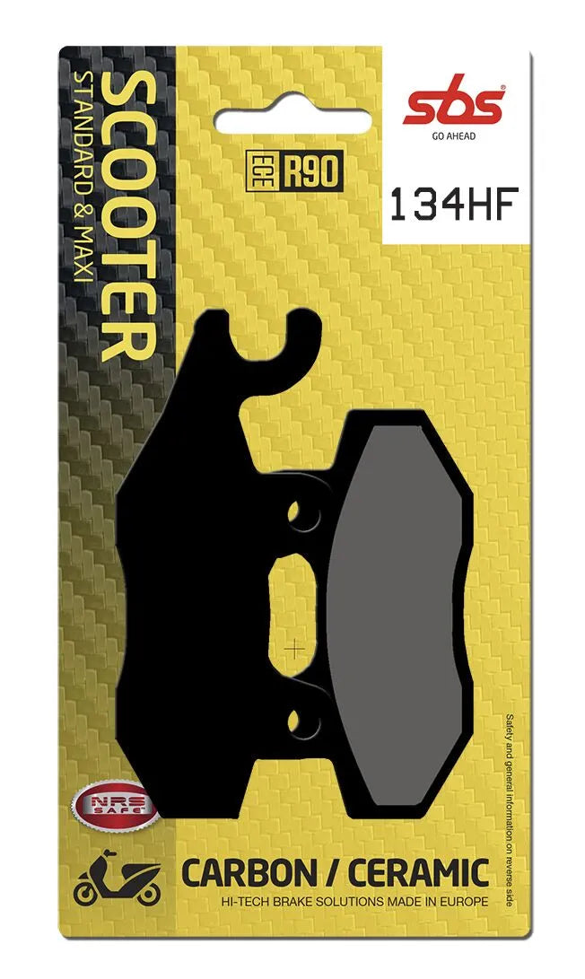 SBS Organic Front & Rear Brake Pads 134HF