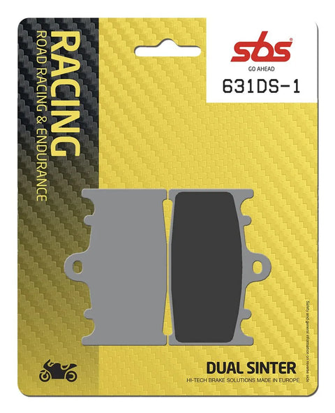 SBS Sintered Metal Front Brake Pads Suzuki GSX-R 600 / GSX-R 750, Kawasaki ZX-9 R 631DS-1