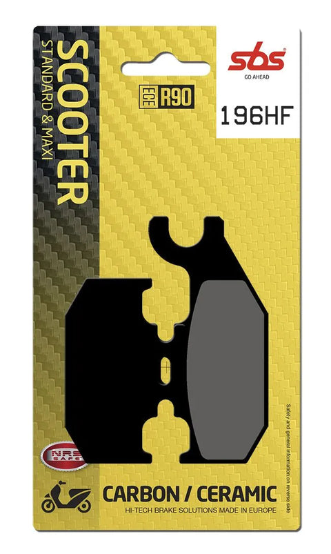 SBS Organic Rear Brake Pads 196HF
