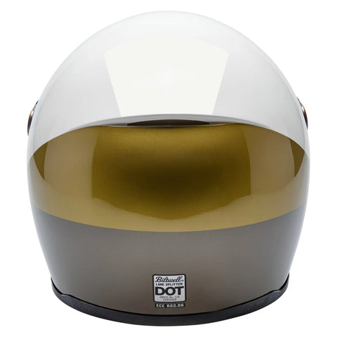 Biltwell Lane Splitter Helmet Intersection Gold/Silver/Bronz
