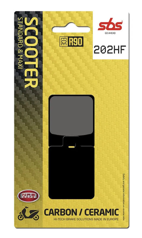 SBS Organic Front & Rear Brake Pads 202HF