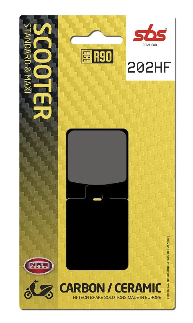 SBS Organic Front & Rear Brake Pads 202HF