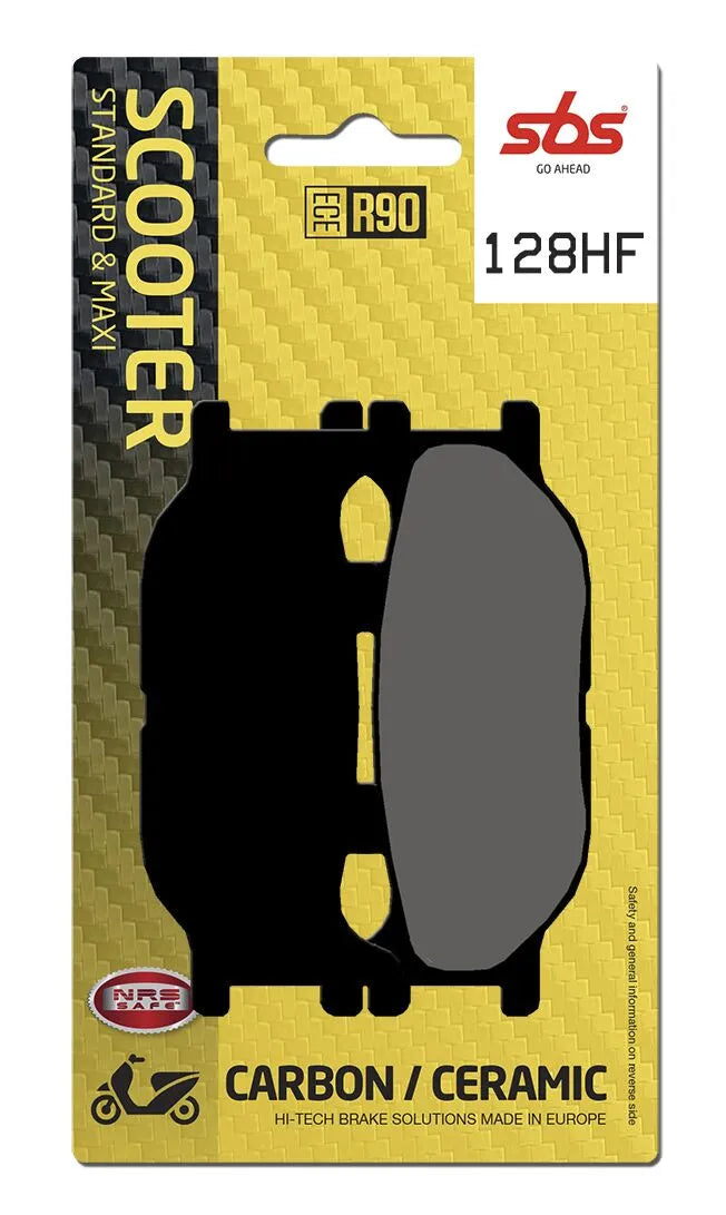 SBS Organic Front Brake Pads 128HF