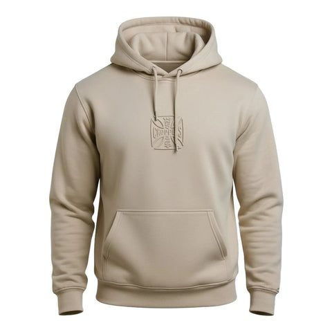 West Coast Choppers Embossed Hoodie Stone