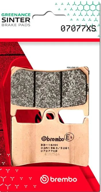 Brembo Sintered Metal Front & Rear Brake Pads 07077XS