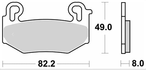 SBS Sintered Metal Brake Pads BMW R 1300 GS ABS 1004HS