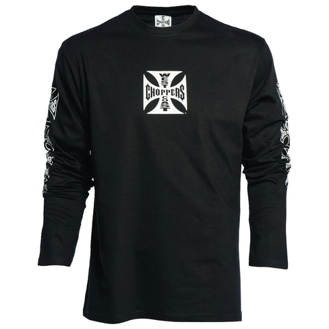 West Coast Choppers OG Cross Long Sleeve T-Shirt Black