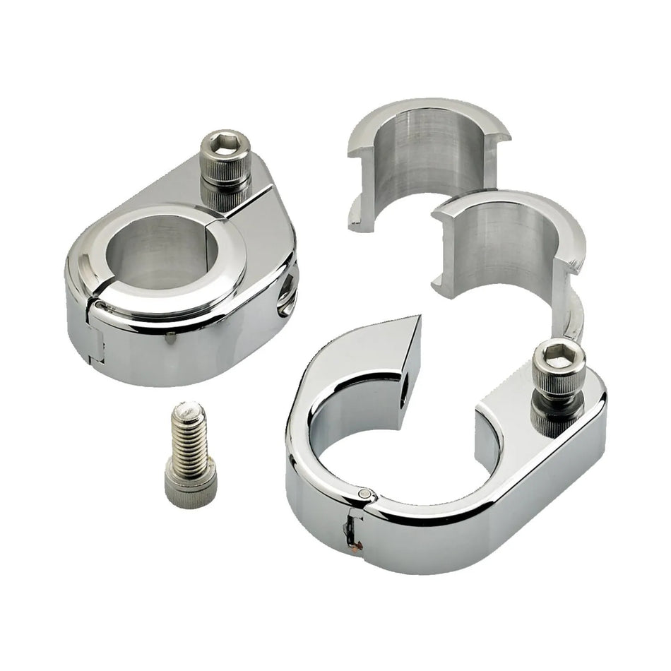 Biltwell Straight O/S Speed Clamps Chrome