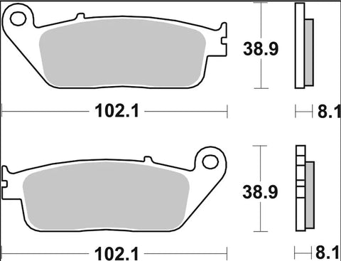 Brembo Ceramic Front & Rear Brake Pads 07074