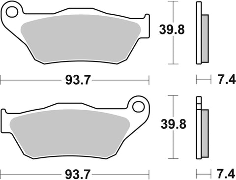 SBS Organic Front Brake Pads 194CT