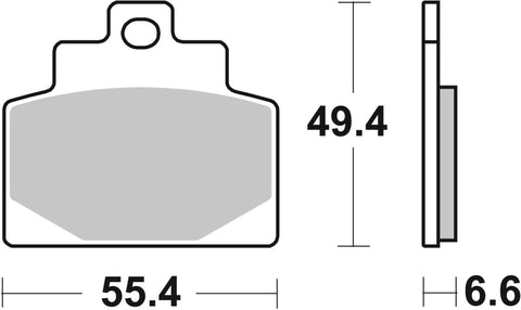 SBS Sintered Metal Front Brake Pads Piaggio MP3 300 LT I.E. ABS 224MS