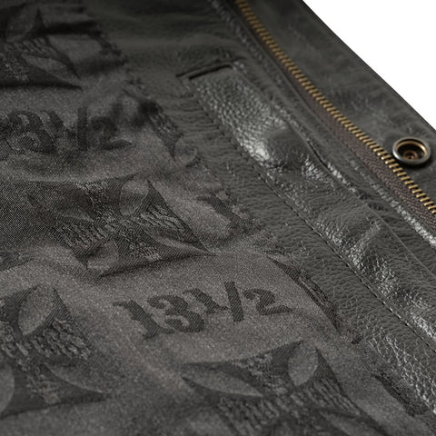 West Coast Choppers x 13 1/2 Dominator Leather Riding Vest