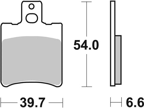 SBS Organic Front Brake Pads 114HF