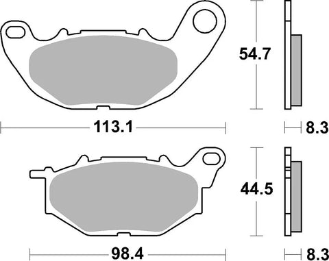 SBS Ceramic Front Brake Pads 931HF