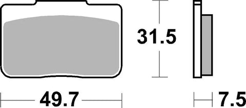 SBS Organic Rear Brake Pads BMW S 1000 HP4 Race 942RQ
