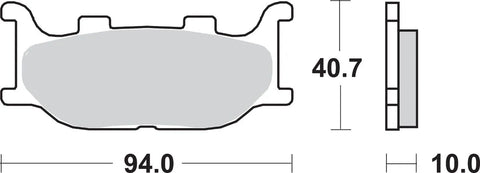 SBS Ceramic Front Brake Pads 691HS