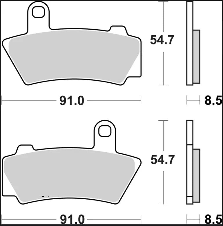 Brembo Sintered Metal Front Brake Pads BMW R 18 ABS / R 18 B ABS / R 18 TC ABS 07BB4080