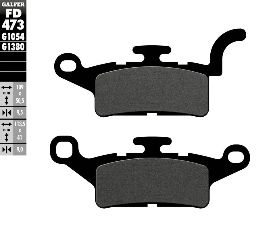 Galfer Sintered Metal Front Brake Pads Yamaha HW 125 / YW 125, MBK X-Over 125 FD473G1054