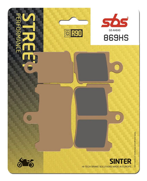 SBS Sintered Metal Front Brake Pads Honda VFR 1200 F / VFR 1200 FD 869HS