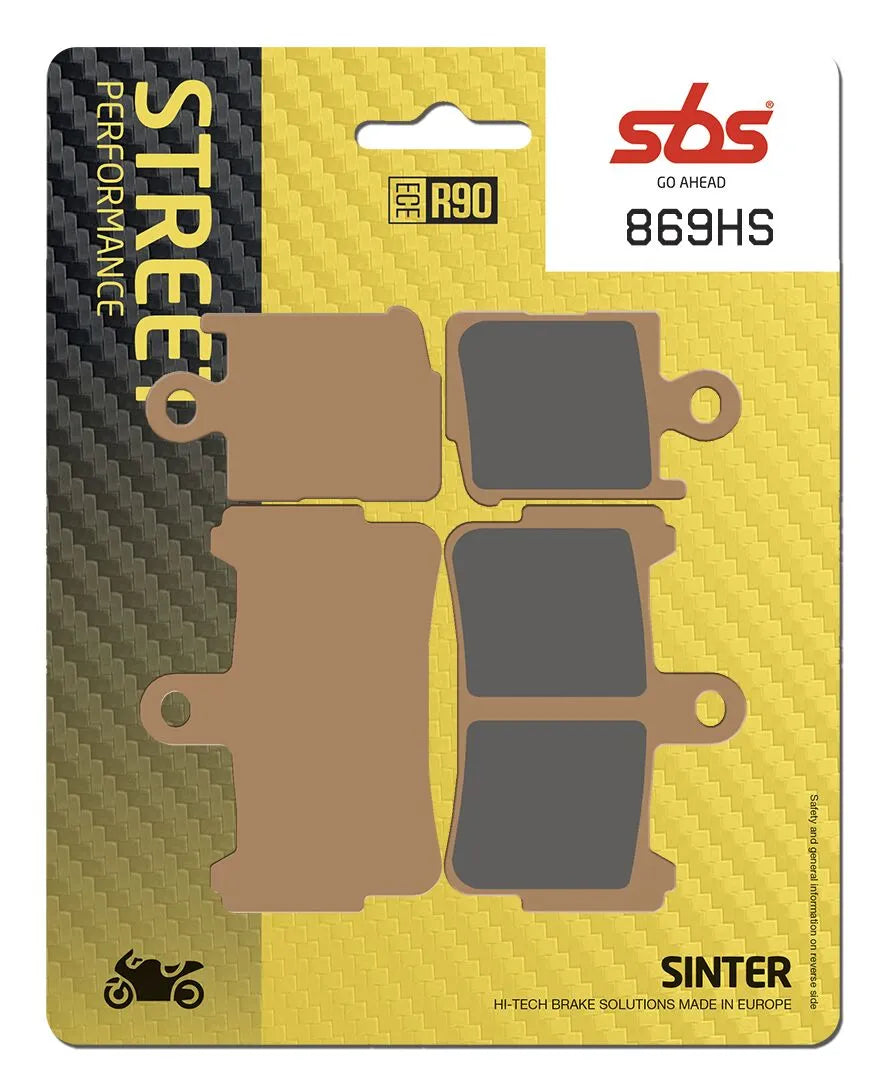 SBS Sintered Metal Front Brake Pads Honda VFR 1200 F / VFR 1200 FD 869HS