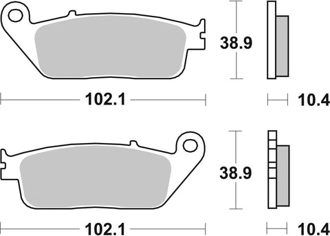 SBS Organic Front Brake Pads 181HF