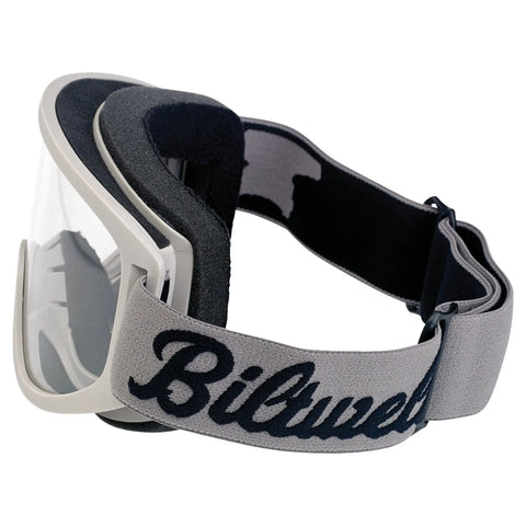 Biltwell Moto 2.0 Script Goggles Titanium