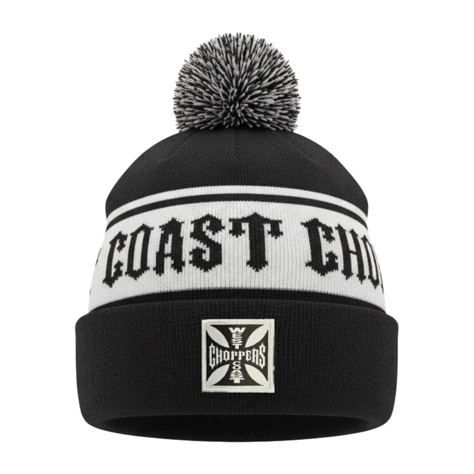 West Coast Choppers Hockey Beanie Black/White