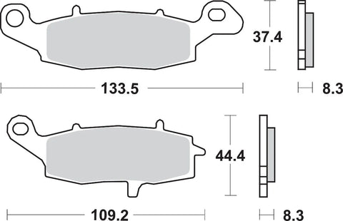 SBS Ceramic Front Brake Pads 705HS