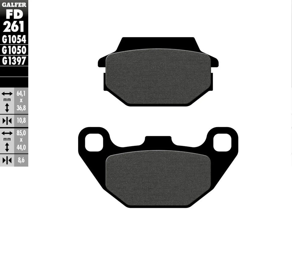 Galfer Sintered Metal Front & Rear Brake Pads FD261G1054