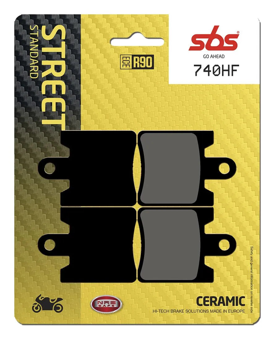 SBS Organic Front Brake Pads Yamaha FJR 1300 ABS, Triumph Trophy 1200 SE 740HF