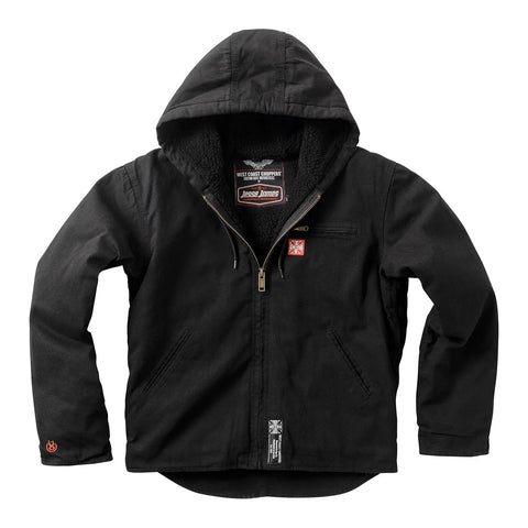 West Coast Choppers Sherpa Lined Work Jacket Black