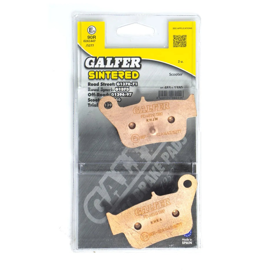 Galfer Sintered Metal Rear Brake Pads SYM Maxsym 400 I ABS FD483G1380