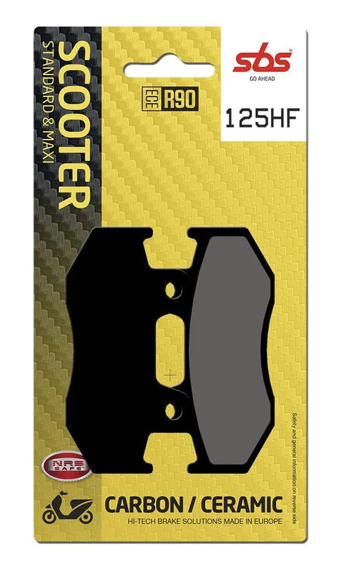 SBS Organic Front Brake Pads 125HF