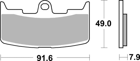 SBS Sintered Metal Front & Rear Brake Pads 795HS