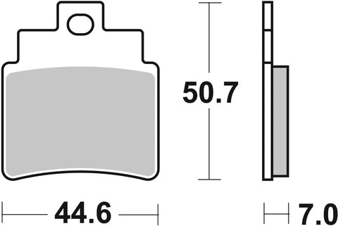 SBS Organic Front Brake Pads Kymco Grand Dink 250, SYM GTS 300 I Evo 171CT